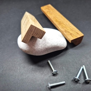Long Wood Pulls Oak Handles Simple Kitchen Hardware Dresser Pull Minimalism Wooden Drawer Knobs Elegant handle Highly decorative Oak handles