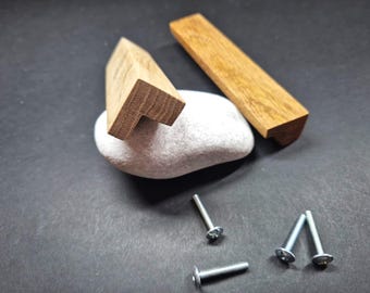 Long Wood Pulls Oak Handles Simple Kitchen Hardware Dresser Pull Minimalism Wooden Drawer Knobs Elegant handle Highly decorative Oak handles