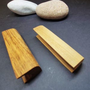 Handtag i ek Enkla köksskåp Lådhandtag Minimalism Möbelknopp Långa skåphandtag Obehandlade trähandtag Ekknopp