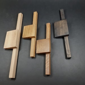 Long wooden handles, stylish furniture handles for refurbishment, oak pulls, comfortable handles, furniture handles, new design handles
