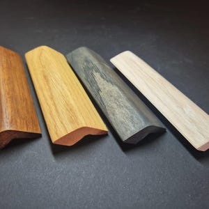 Långt ekhandtag, Mid-century moderna byråhandtag, Moderna trähandtag, Ekhandtag för köksskåp, Massiva handtag, Underbart handtag, Ek