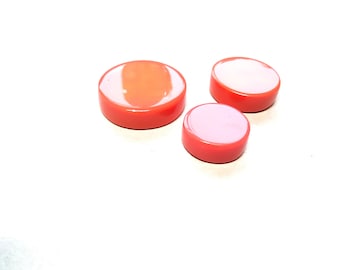 Perzik antieke epoxy knoppen, vintage kledingkast ladekast pull handgrepen, hars knoppen