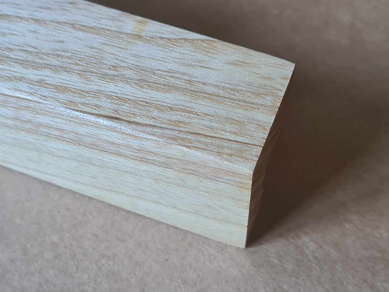 Longues poignées en bois Poignées en chêne Matériel de cuisine simple Poignées de commode en bois minimalisme image 5