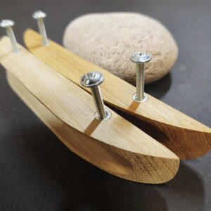 Elegant Long Wood Handles Pulls, Simple Furniture Hardware, Dresser Pulls Minimalism Wooden Drawer Knobs Handle for kitchen Exclusive handle