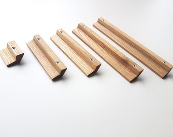 Modern Minimalist Line Holzgriffe Lange Eiche Knäufe Einfache Küche Hardware Kommode Knöpfe für Schublade