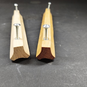 Handmade Oak Wood Cabinet Handles: Minimalist Kitchen Hardware, Nice handle, Minimalist handle, Long wood handle, Home decor, Stylish handle