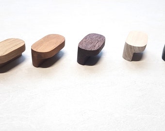 Oak Wood Knob Handle: Modern Cabinet Hardware, Ikea Replacement