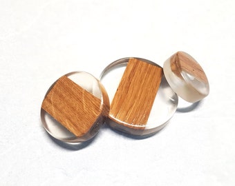 Handmade Epoxy Resin Wood Knobs: Modern Cabinet Hardware