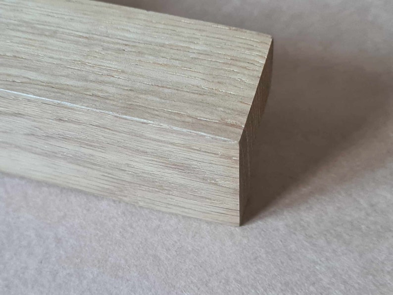 Lange Holzgriffe, Eichengriffe, einfache Küchenbeschläge, Kommodengriffe, minimalistische Schubladenknöpfe aus Holz Bild 9