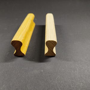 Unfinished Oak Wood Pulls: Minimalist Cabinet Handles, Oak handmade handle, Solid handles, Stylish handle, wonderful handle, Oak handle, Oak