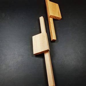 Handmade Oak Cabinet Handle: Modern Wood Furniture Pull, Gift for home, Handmade cupboard handle, Handmade cupboard handles, Drawer handle