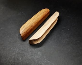 Elegant minimalist wooden handles designer handles Furniture hardware Chest of drawer handles Minimalism Oak drawer handle 100%Eco-friendly