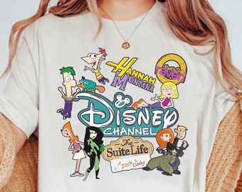 Retro Disney Lizzie Mcguire Shirt, Hannah Montana, Zach And Cody Tshirt, Wdw Magic Kingdom  Tee, Disney Family Holiday Vacation