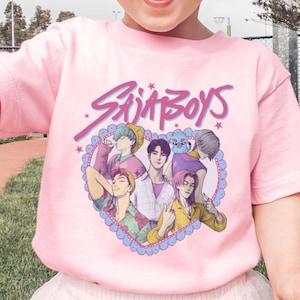 Retro SajaBoys Kpop Demon Hunters Kid T-Shirt, Birthday Gift for Kid, Saja Boys Youth Shỉt, Demon Hunter Merch, Kpop Fan Gift Shirt