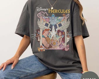 Vintage 90's Disney Hercules Comfort Colors® Shirt, Retro Hercules 1997 Shirt, Magic Kingdom Shirt, Disneyworld Shirt, Disney Family Shirts