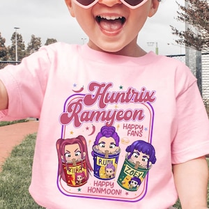 Maglietta KPDH Ramyeon Comfort Colors® da donna, maglietta ispirata al film Demon Hunter, abbigliamento ispirato alla Corea, regalo per i fan di Huntrix