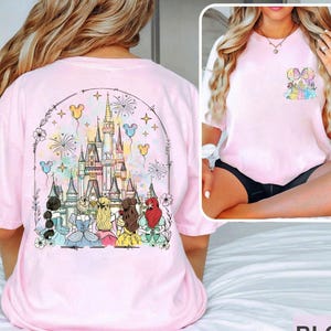Disney Princess Castle Shirt, Disneyland Castle Best Friends Gift, WDW Girls Trip Shirts, Disney World Vacation Sweatshirt, Gift For Girls