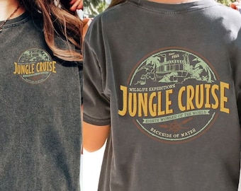 2 Sides Jungle Cruise Ride Backside Of Water Shirt, Funny Disneyland Family shirt,Magic Kingdom Tee,Disney World Family Trip,Disney Birthday