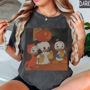 Vintage Disney Donald Halloween Tshirt, Halloween Shirt, Disney World Tee, Disney Trip Shirts, Halloween Party 2024 Shirt, Disneyland Trip