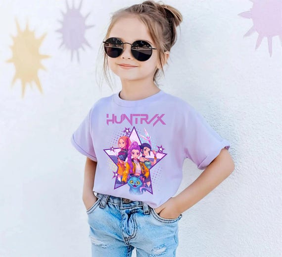 Huntrix T Shirt, Demon Hunters Shirt, Huntrix Girls T Shirt, Mira Rumi Joey Shirt, Demon Hunter Kids Shirt, Gift For Kpop Fan, Kpop Movie