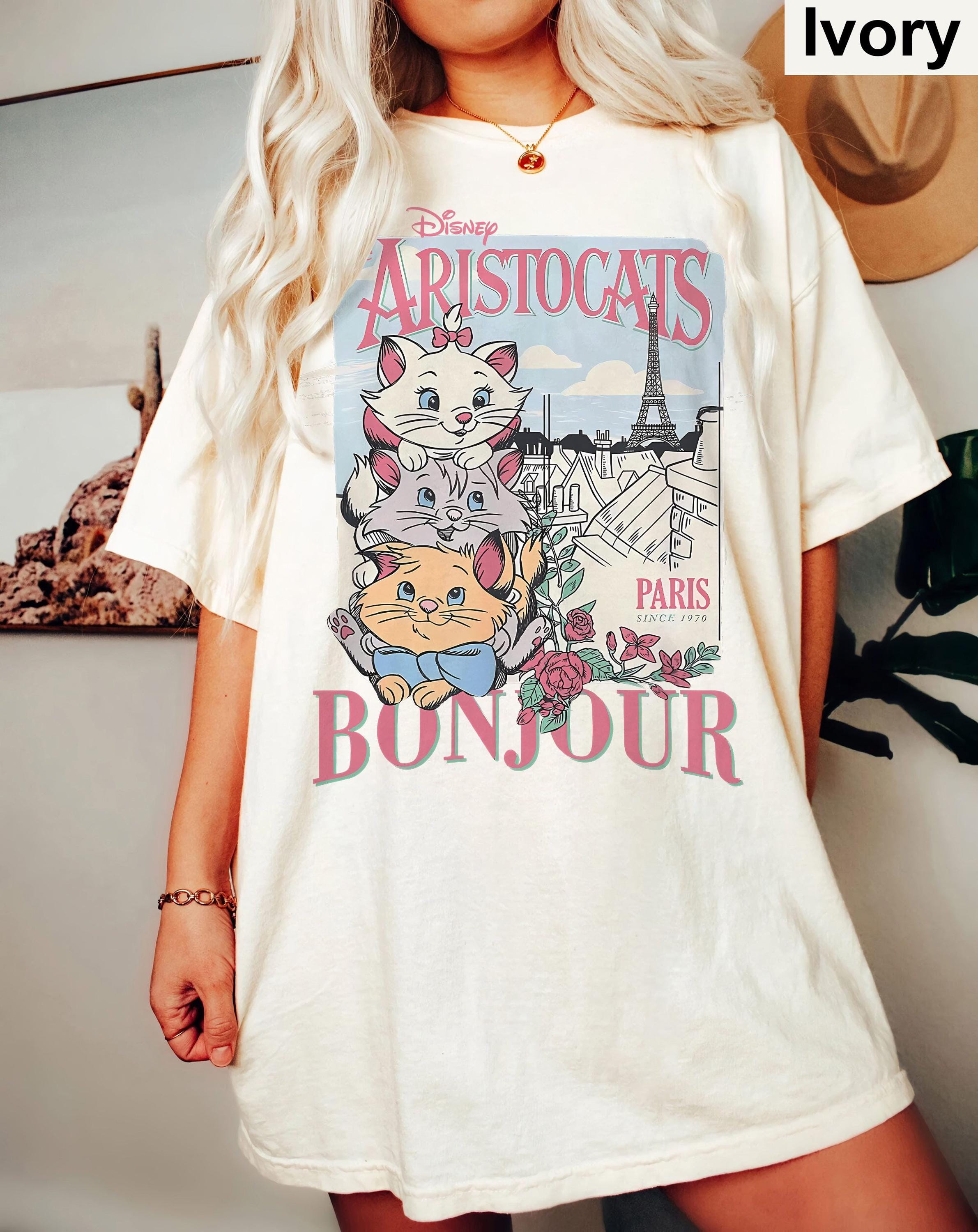 Comfort Colors Disney the Aristocats Bonjour Since 1970 Shirt, the