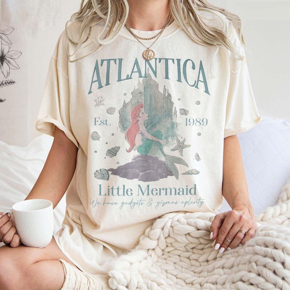 Vintage 90s Disney Little Mermaid Comfort Colors Shirt Vintage 90s Disney Little Mermaid Comfort Colors Shirt