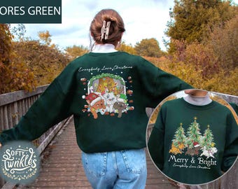 Everybody Loves Christmas Sweatshirt Marie Toulouse Berlioz Christmas Tree Kitten Tee Christmas Squad Shirt Aristocats Holiday Tee Xmas Gift