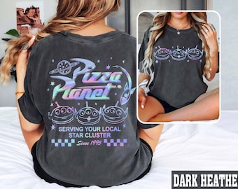 Camiseta vintage de Pizza Planet, camiseta de Toy Story, camiseta de extraterrestre de Toy Story, camiseta de extraterrestre de Pizza Planet, amigos de Toy Story, camisetas de Disney