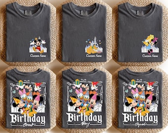 Personalisiertes Disney Geburtstags-Shirt, bester Geburtstag aller Zeiten, Disney-Geburtstags-Junge-Mädchen, Disney-Geburtstags-Kader, Disneyland-Schloss-Geburtstags-Trip-T-Stück