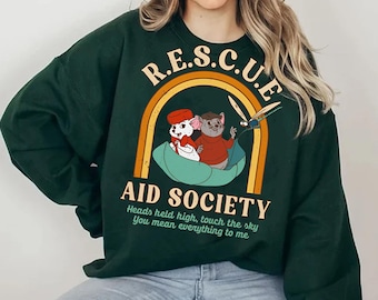 Vintage 70S The Rescuers Bernard And Bianca Shirt, Rescue Aid Society T-shirt,Walt Disney World Tee,Disney World Family Trip,Disney Birthday