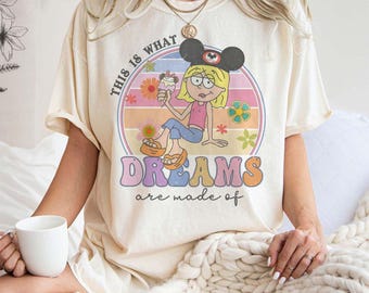 Retro 90s Cute Mickey Lizzie McGuire Comfort Color Shirt, This Is What Dreams Are Made Of Tee, Magic Kingdom Disneyland Family Vacation Gift