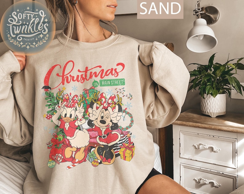 Vintage Minnie Daisy Besties Disney Christmas Shirt, Disney Girl Trip