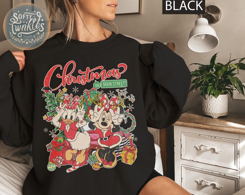 Vintage Minnie Daisy Besties Disney Christmas Shirt, Disney Girl Trip