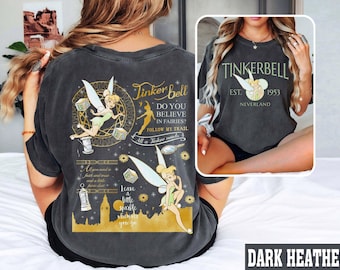 Vintage Disney Princess Tinkerbell Shirt, Tinkerbell Princess Shirt, Tinkerbell 1953 Neverland Shirt, Disney Girls Trip, Disney Princess Tee