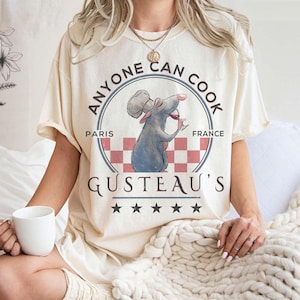 Vintage Ratatouille Sweatshirt, Anyone Can Cook Sweatshirt, Disney Remy Shirt, Mouse Chef Shirt,Disneyworld Shirts,Disneyworld Shirts Family