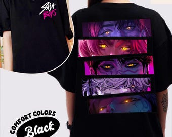 Saja Boys 2 Slide Comfort Shirt, Saja Boys Boy Band Shirt, Kpop Dämon inspiriert Film Shirt, Dämonenjäger Merch, Kpop Shirt, Boy Group Shirt