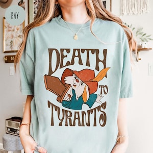 Vintage 70s Skippy Rabbit Death To Tyrants T-shirt, Retro Robin Hood Shirt, Magic Kingdom Shirt, WDW Disneyland, Disney 2025 Trip Matching
