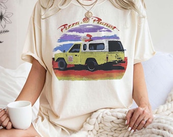 Vintage Disney Pixar Toy Story Pizza Planet Truck Distressed Shirt, Buzz Lightjahre Unisex T-shirt Familie Geburtstagsgeschenk Erwachsenes Kind Kleinkind Tee