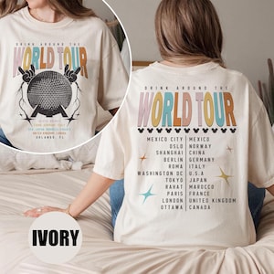 Epcot World Tour Shirt, Drink Around The World Shirt, Disney Group Trip Shirt, Epcot Disney World Shirt, Epcot Drink Around the World Tee