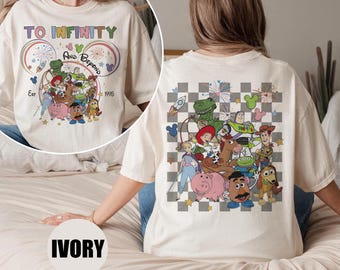 Two-sided Vintage To Infinity and Beyond Shirt, Toy Story Characters Tee, Toy Story T-Shirt, Toy Story Land Sweatshirt, Toy Story Birthday