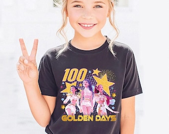 100 Days of School Kpop Hunter Shirt, 100 Days Smarter Shirt, Mira Rumi Zoey, Back to School, Cute Kpop Kids Graphic, Birthday Gift for Kid