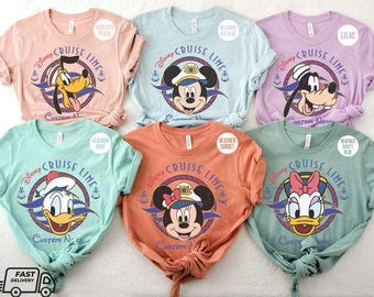 Personalized All Characters Mickey & Friends Disney Cruise 2025 2026 shirts, Disney Cruise Line shirt, Matching Family Cruise Vacation shirt