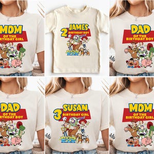 Toy Story Birthday Family Shirt, Custom Toy Story Shirt, Toy Story Birthday Girl Shirt, Toy Story Birthday Boy, Jessie, Woody Buzz Lightyear