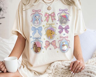 Shirt Disney moeder Coquette Bow beste moeder ooit, leuk Moederdagcadeau 2025, Dombo Bambi Duchess, Disneyland mama-dochter bijpassende cadeau