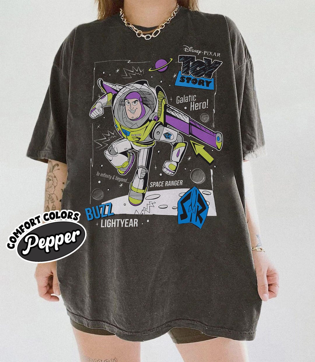 Boxe Buzz Lightyear Exclu Glows In The Dark t-shirt taille M