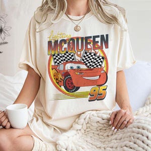 Vintage Lightning McQueen Shirt, Disney Cars, Disney Birthday, Cars Birthday Gifts, Disney Pixar Shirt, Disneyland shirt, Disneyworld shirts