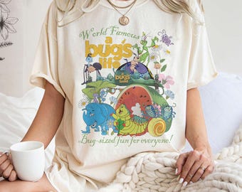 Disney A Bug's Life A Bug's Land Comfort Colors Shirt, Disneyland Ride Heimlich Flik Hopper Princess Atta Bug Sweatshirt, Disney Trip Tee