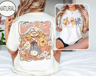 Camisa retrô do Winnie The Pooh, camisa Pooh e amigos, camisa Disney Pooh, camiseta Pooh, camiseta Urso Pooh e Co, moletom Winnie The Pooh