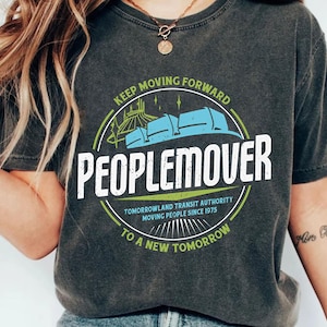 Retro Disney Space Mountain Shirt, Peoplemover Keep Moving Forward T-shirt, Tomorrowland Magic Kingdom Tee, Funny Disney Gift, Disney Family