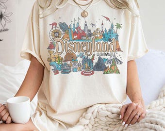 Vintage Disneyland Resort Comfort Colors Shirt, Retro Disneyland Parks Shirt, Magic Kingdom Shirt, Disneyworld Shirts, Disney Family Shirts